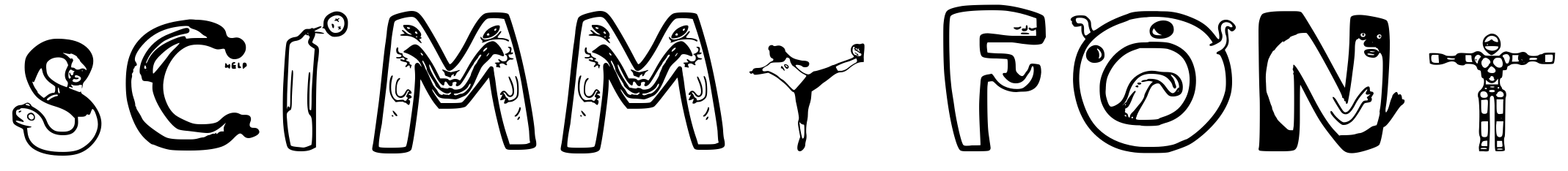 Шрифт Scimmy Font