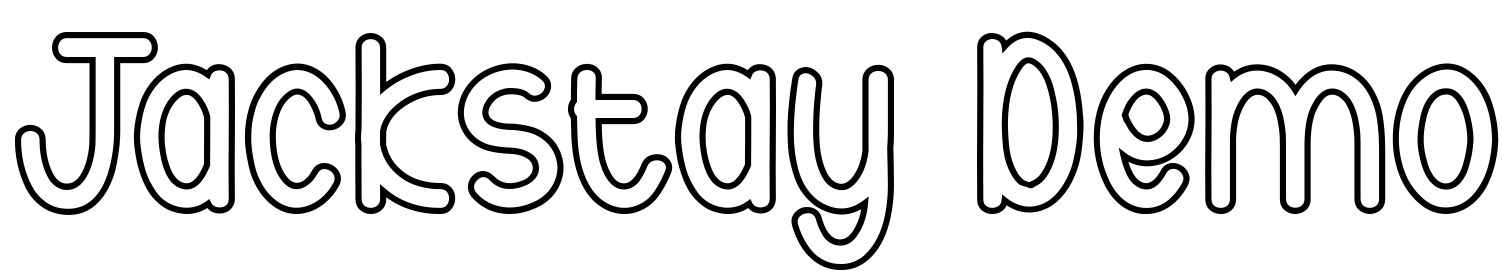 Шрифт Jackstay Demo