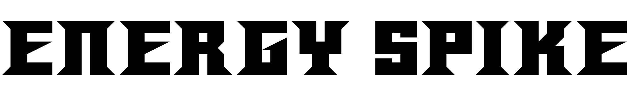 Шрифт Energy Spike