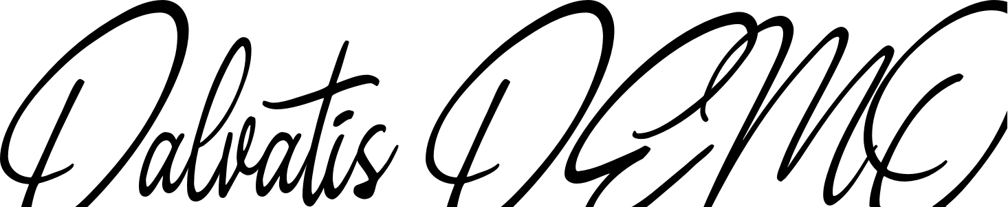Шрифт Dalvatis DEMO