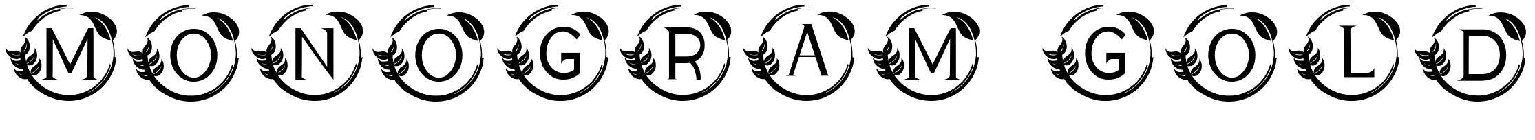Шрифт MONOGRAM GOLD