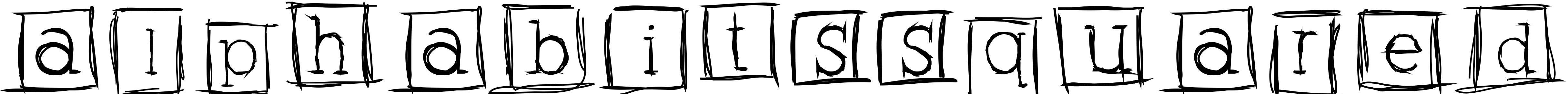 Шрифт AlphabitsSquared