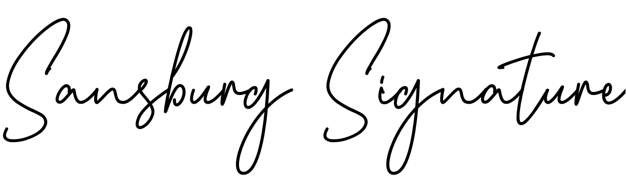 Шрифт Sansburg Signature