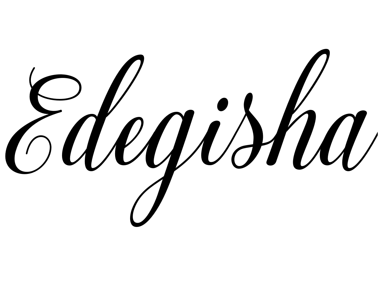 Шрифт Edegisha