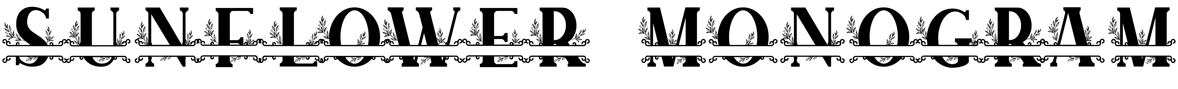 Шрифт SUNFLOWER MONOGRAM