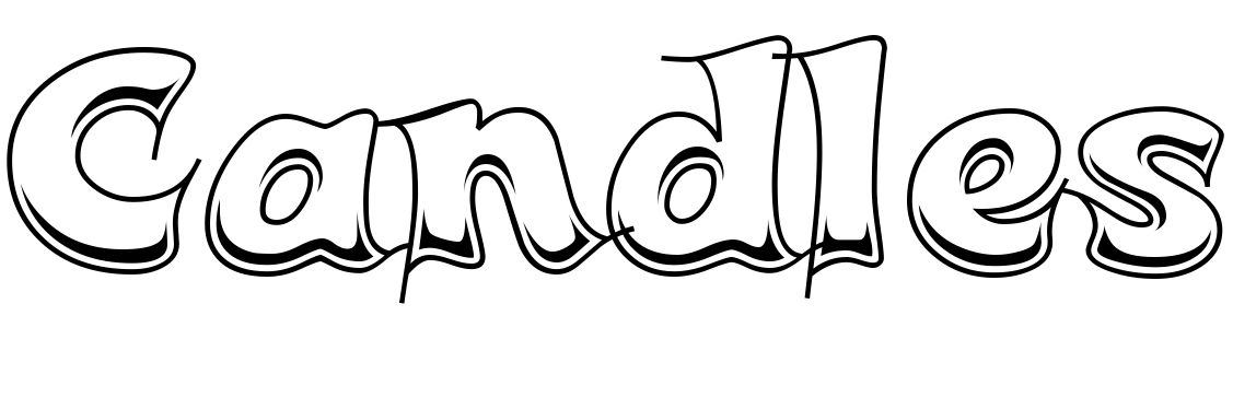 Шрифт Candles