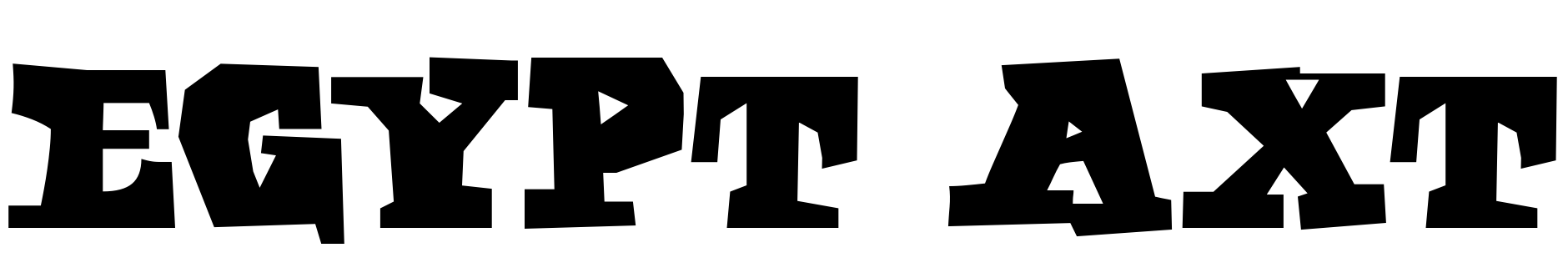 Шрифт Egypt Axt