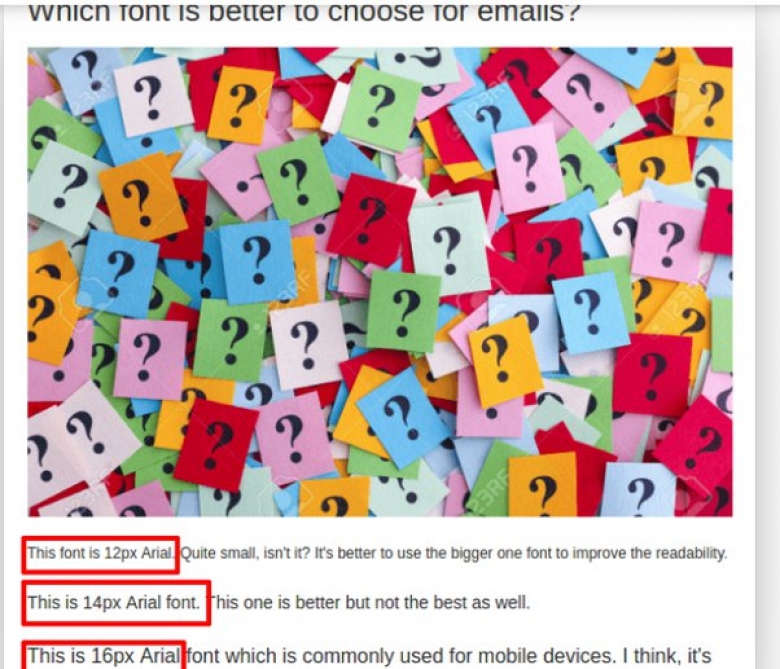 Какой размер шрифта лучше всего подходит для рассылок по электронной почте?